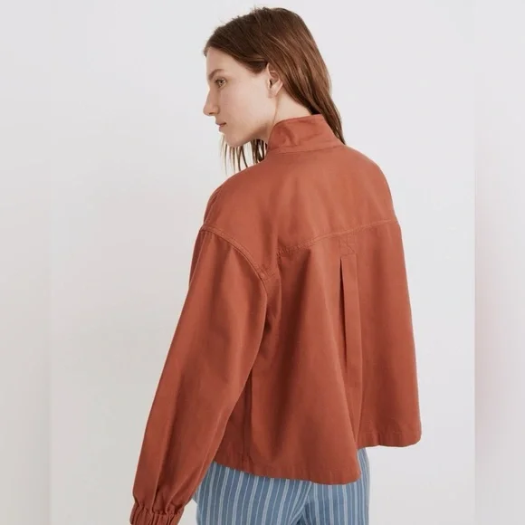 MADEWELL Bayview Balloon Sleeve Lightweight Jacket Size S - Picture 3 of 11